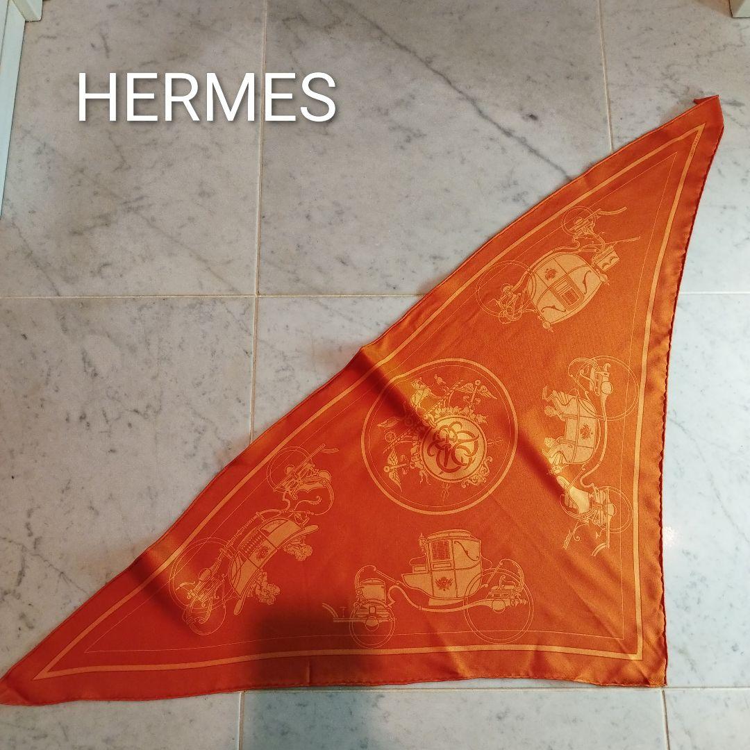 HERMES スカーフ　ポワントゥ