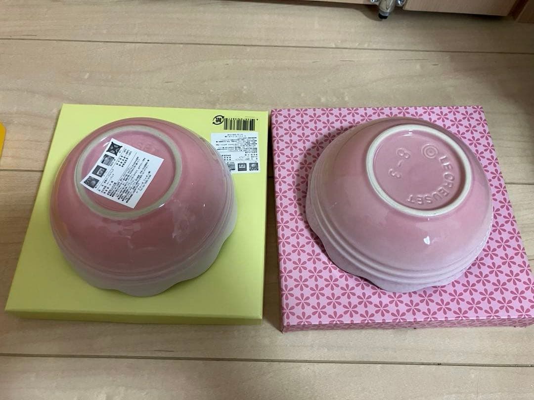 ル・クルーゼ　フリルプレート18cm フリルボウル　パウダーピンク　シェルピンク