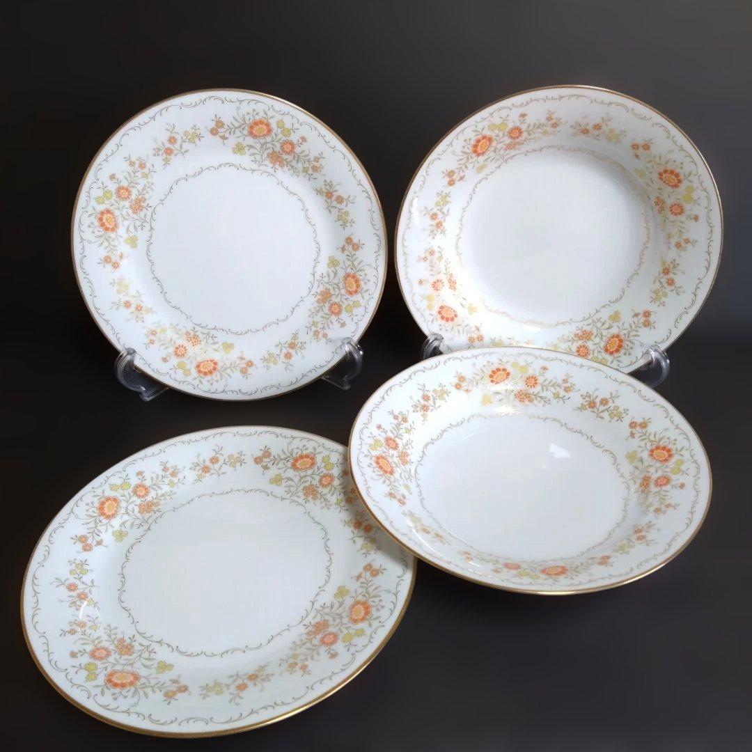 未使用 ノリタケ インスピレーションプレート4枚　ヴィンテージ