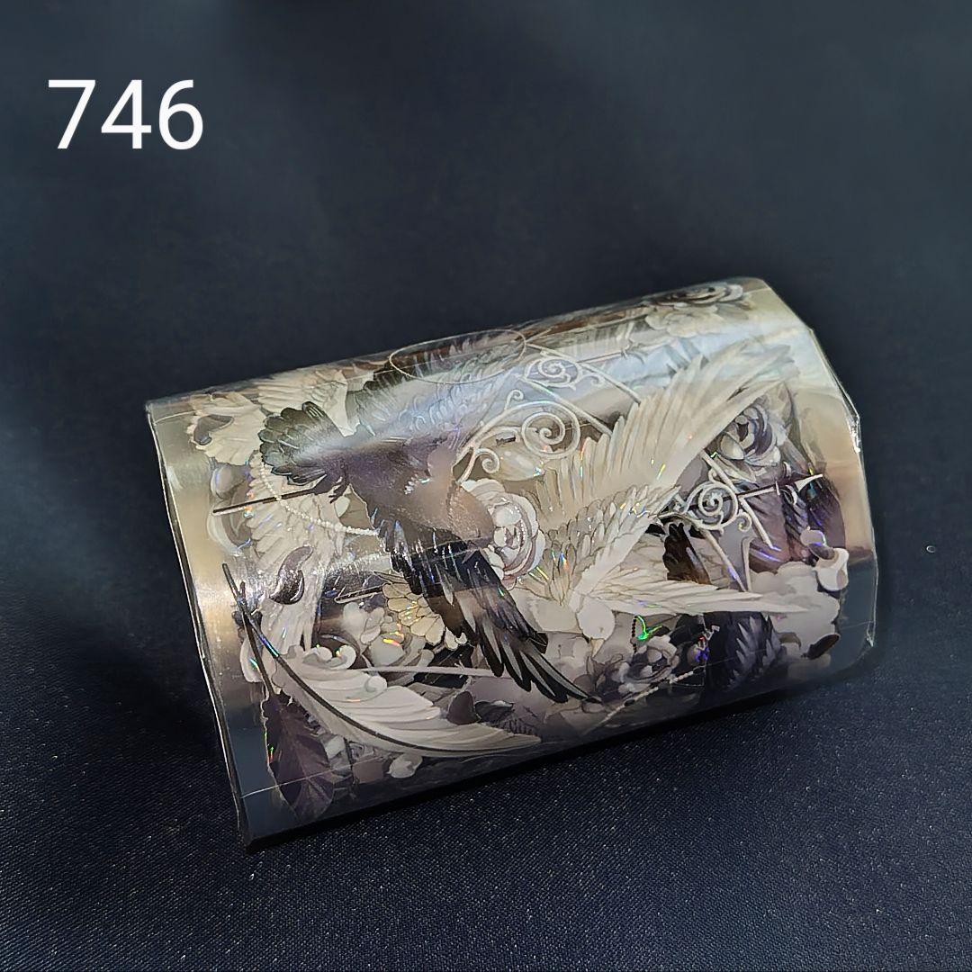 巻売 746★ 海外 マスキングテープ マステ PET 装飾 人物 鴉 贝壳光