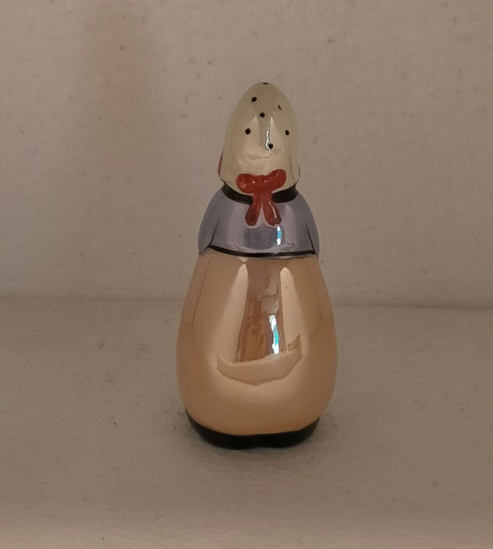 オールドノリタケ　ラスター彩　オランダ少女とスワン