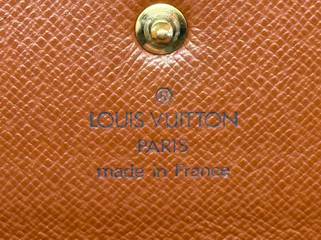 良品！LOUIS VUITTONルイヴィトン　カード入れ付き二つ折り長財布