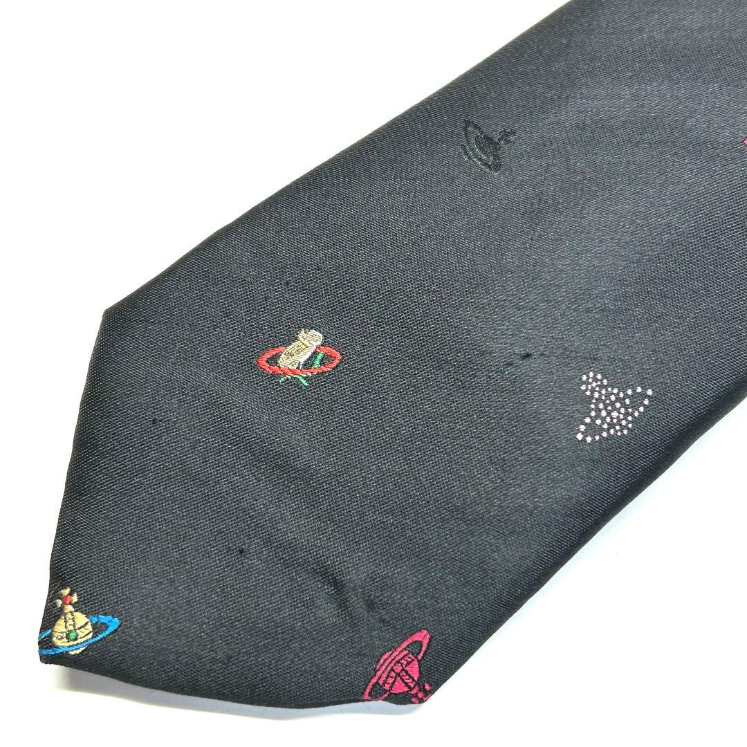 【極美品✨】超激レア！ ヴィヴィアンウエストウッド ネクタイ ブラック オーブ