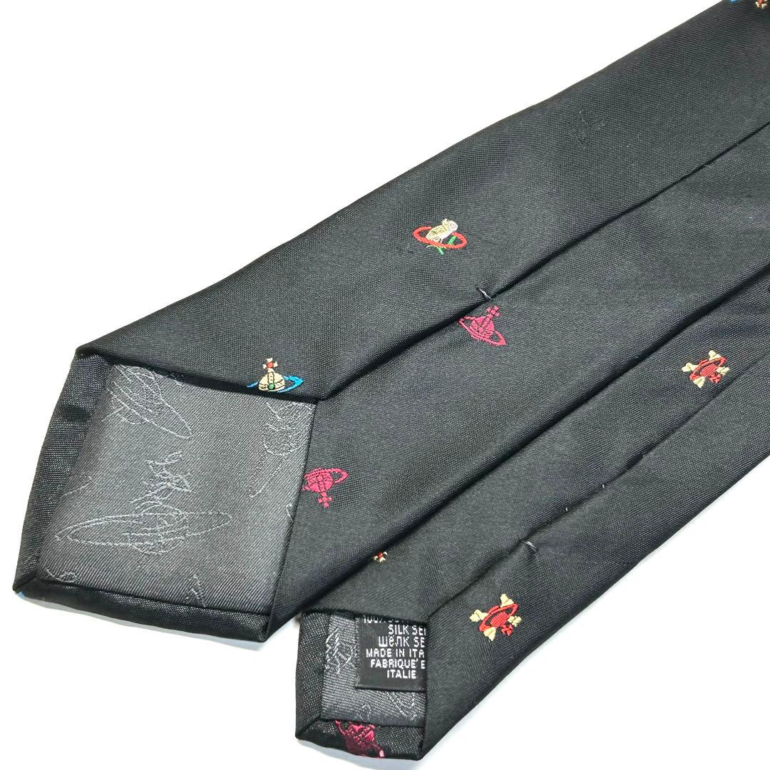 【極美品✨】超激レア！ ヴィヴィアンウエストウッド ネクタイ ブラック オーブ