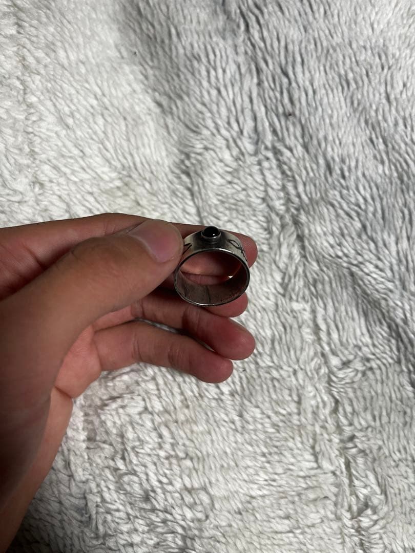 80s vintage メキシカンジュエリー オニキス リング