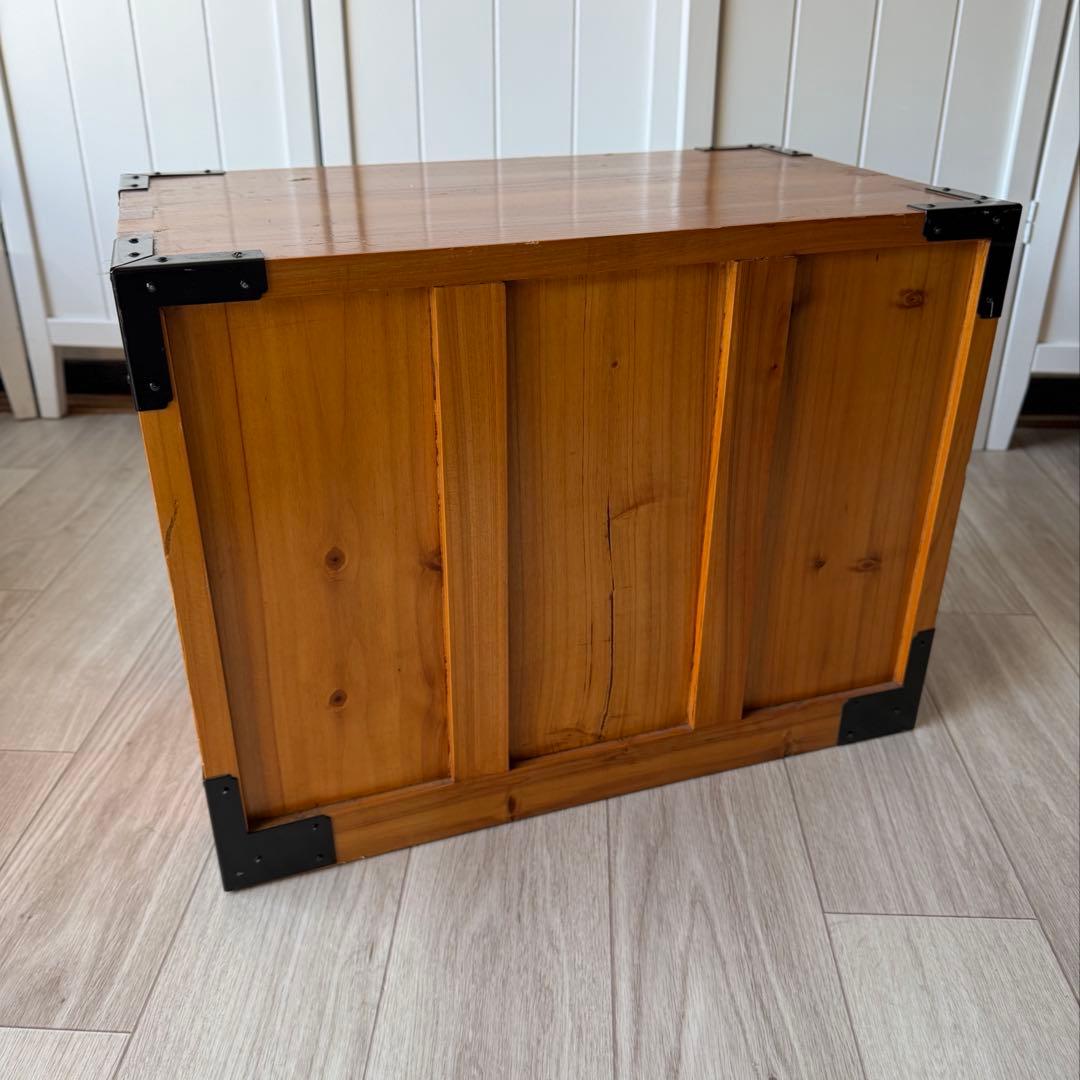 時代箪笥 小箪笥 和箪笥 昭和レトロ 引き出し4段 台車付き アンティーク