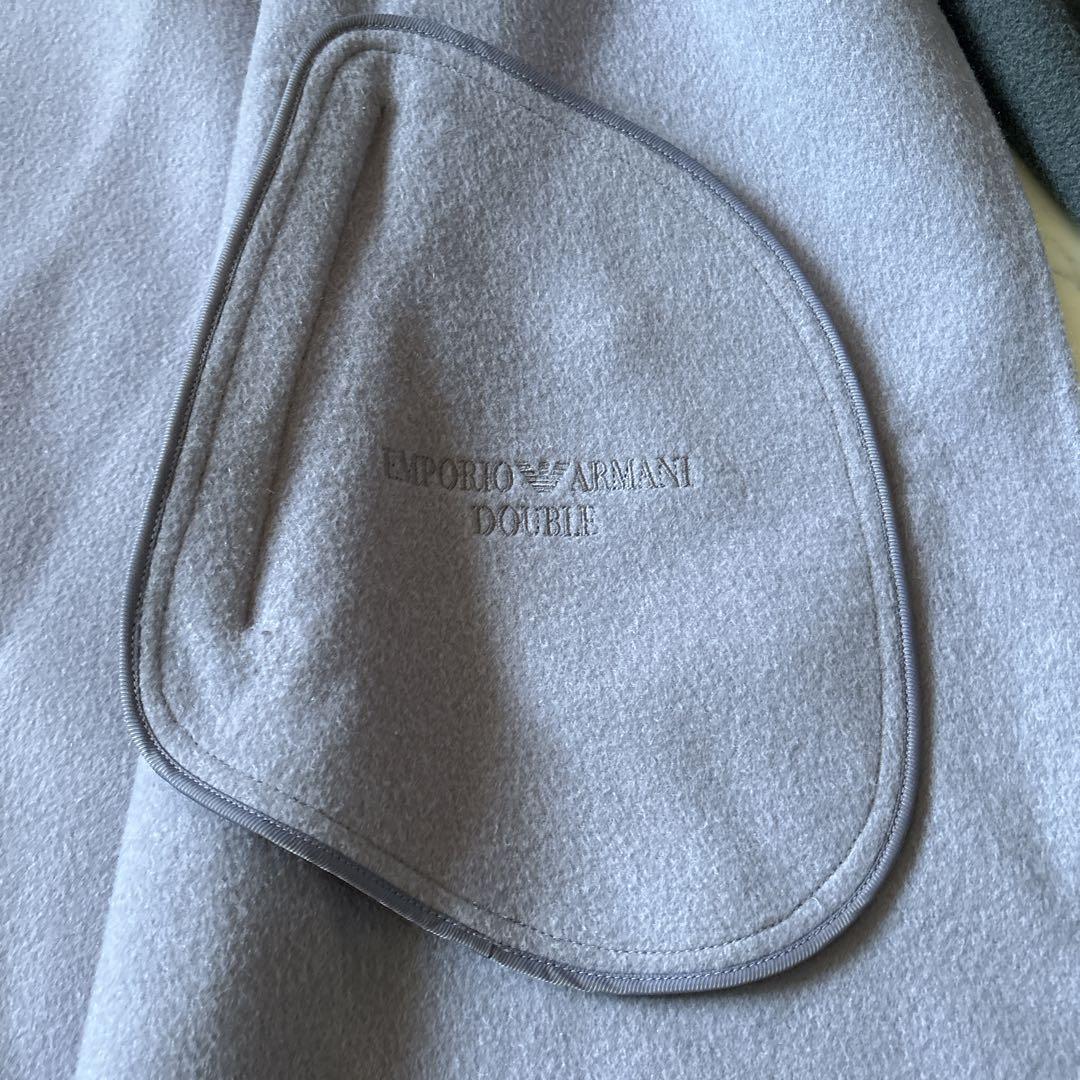 【EMPORIO ARMANI】カシミヤウールリバーコート　チェスターコート38