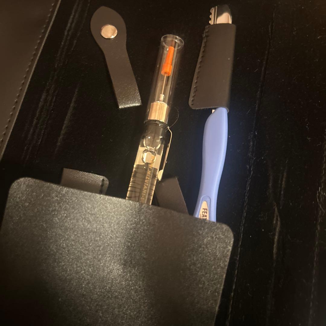 専用 MIZUTANI セニングシザー オレンジケース付き