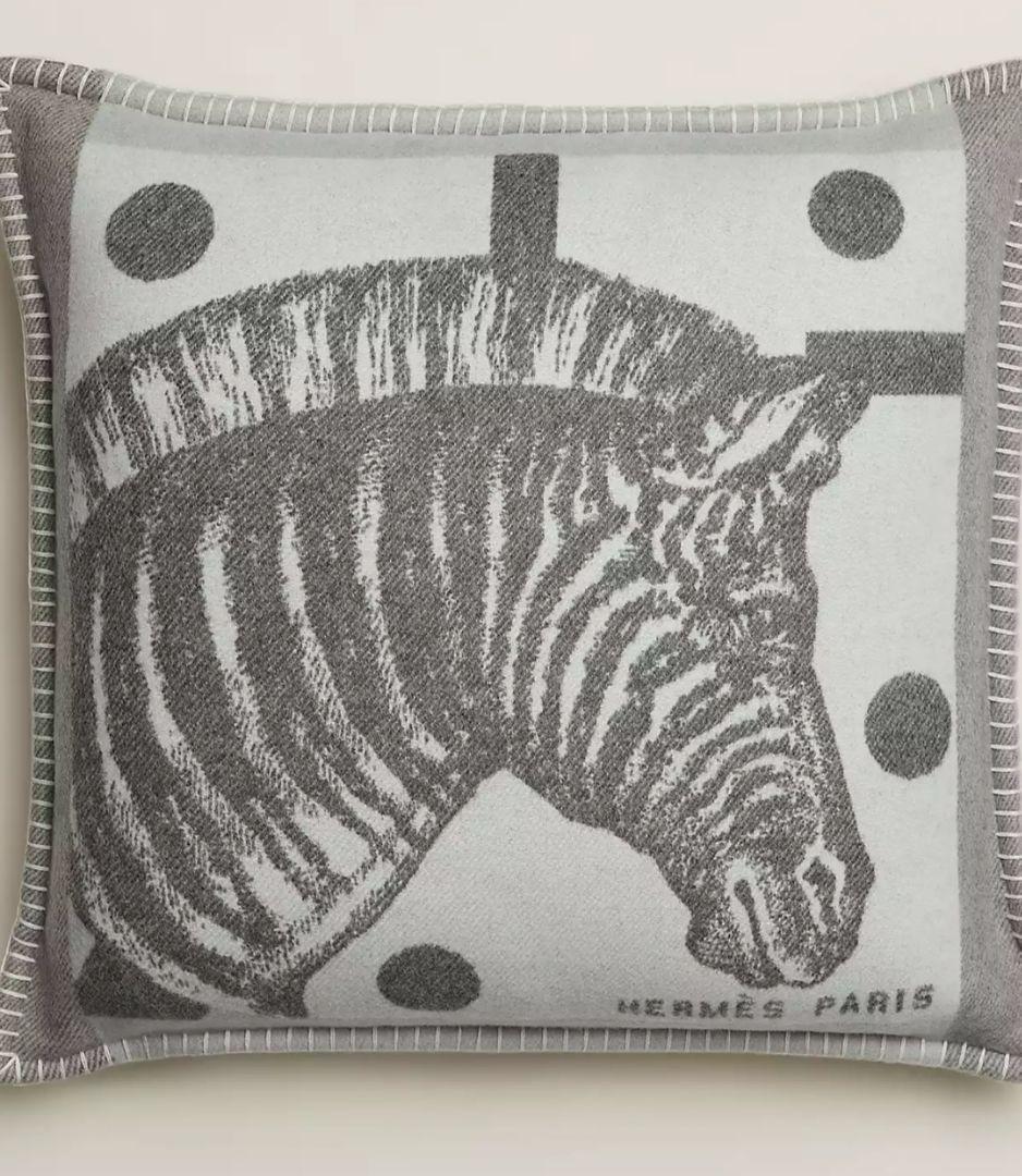 HERMES・エルメス◆ゼブラジグザグ・クッション