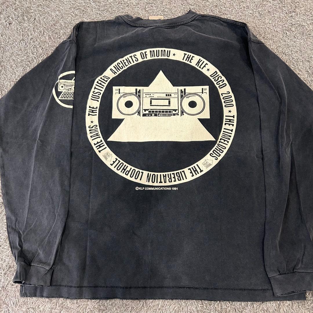 SAINT KLF ビンテージ風　ダークグレー　Tシャツ