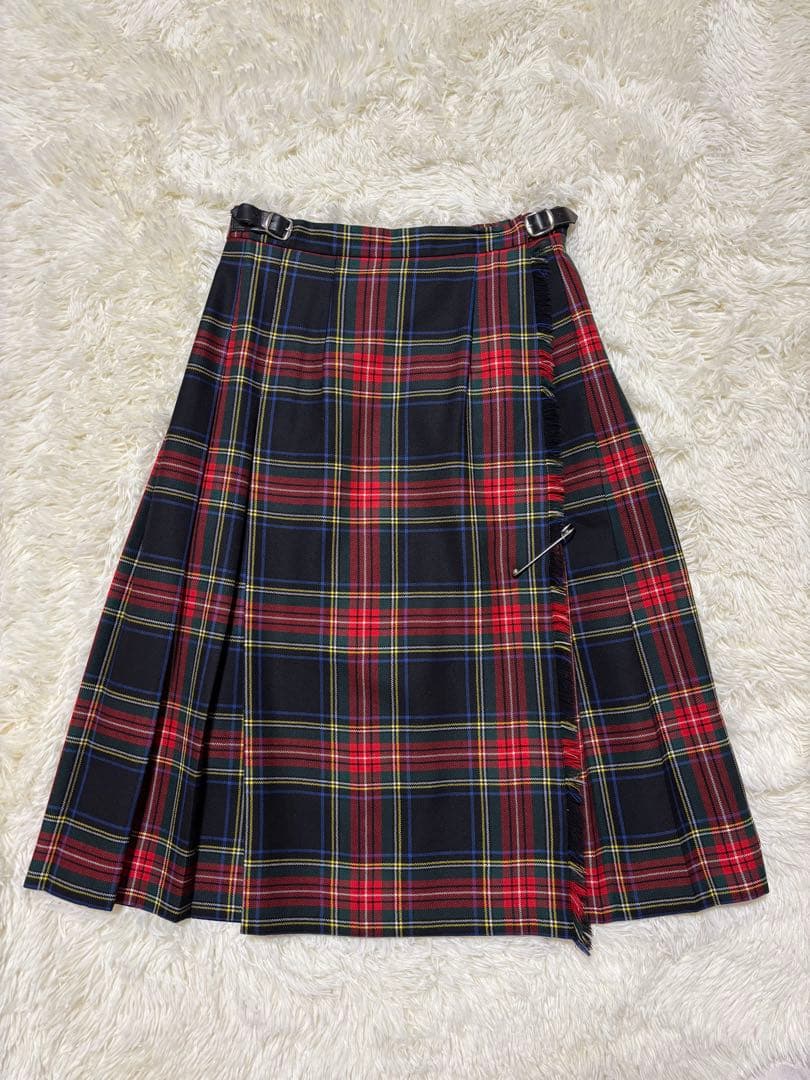 【美品】O’NEIL OF DUBLIN 赤 チェックスカート US8
