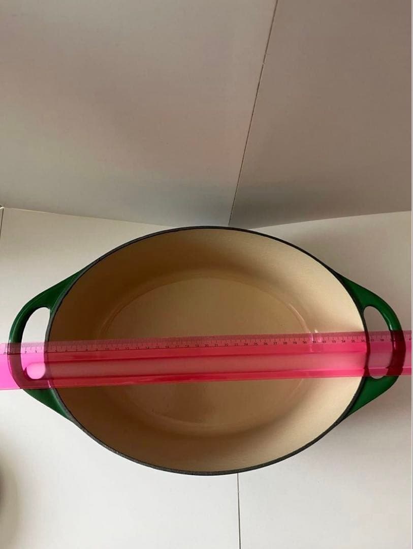 希少　廃盤　クーザンス ルクルーゼ　デュッフ　オーバル　32cm カクタス