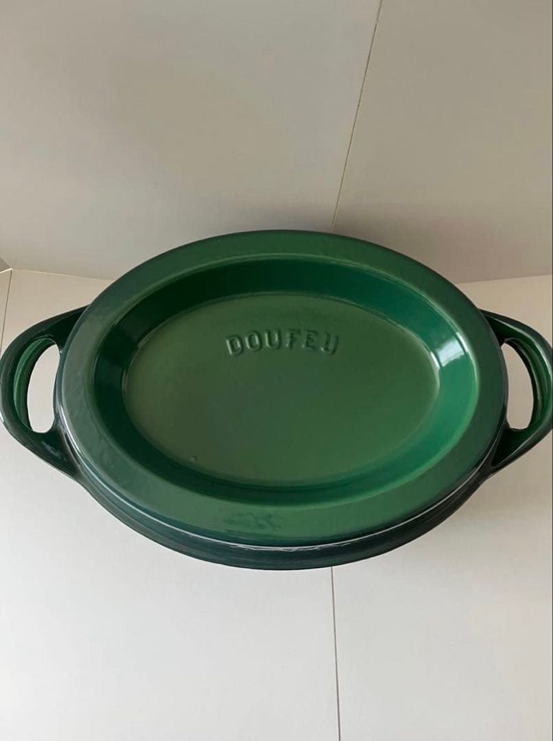 希少　廃盤　クーザンス ルクルーゼ　デュッフ　オーバル　32cm カクタス