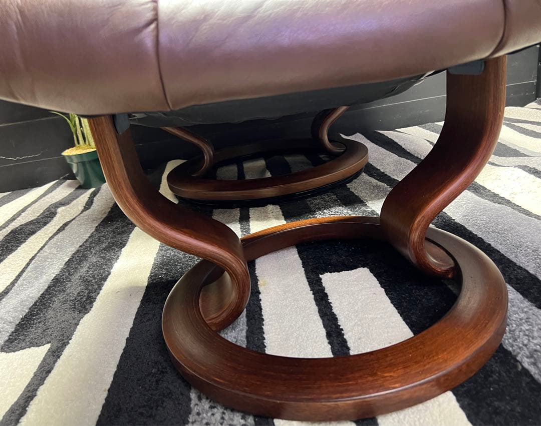 エコーネス / EKORNES ストレスレスチェア＆オットマン付　レノ  本革