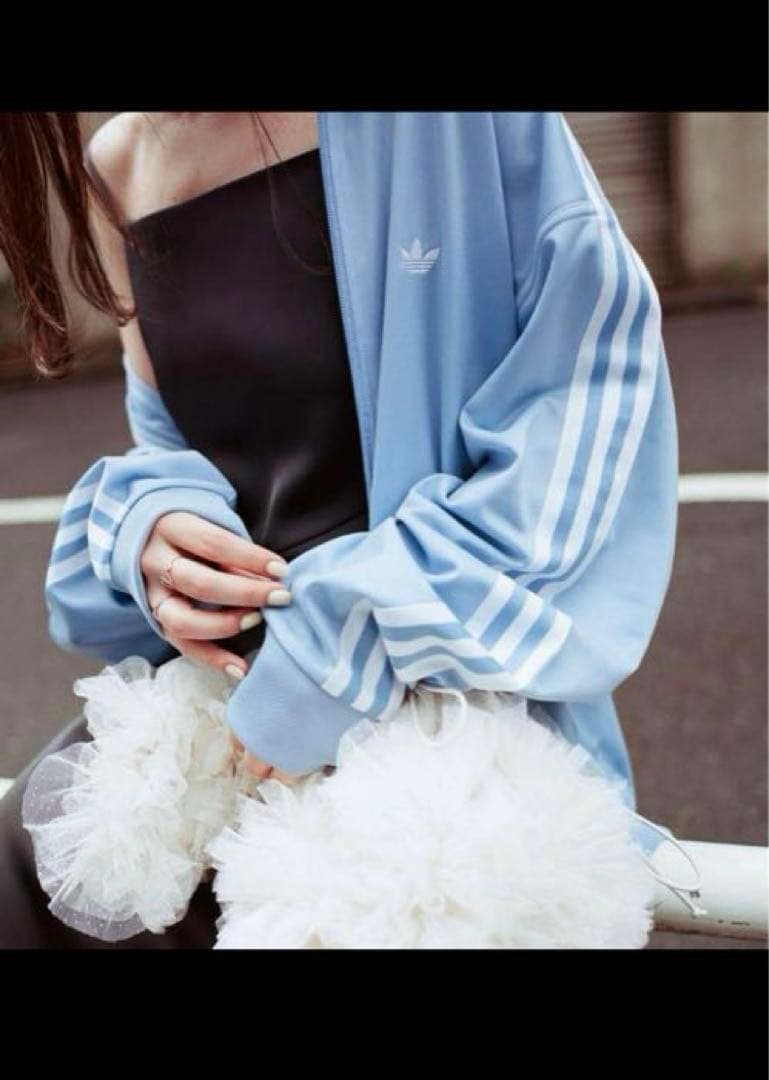 adidas SNIDELコラボ 水色ジャージ XSサイズ 美品　完売商品