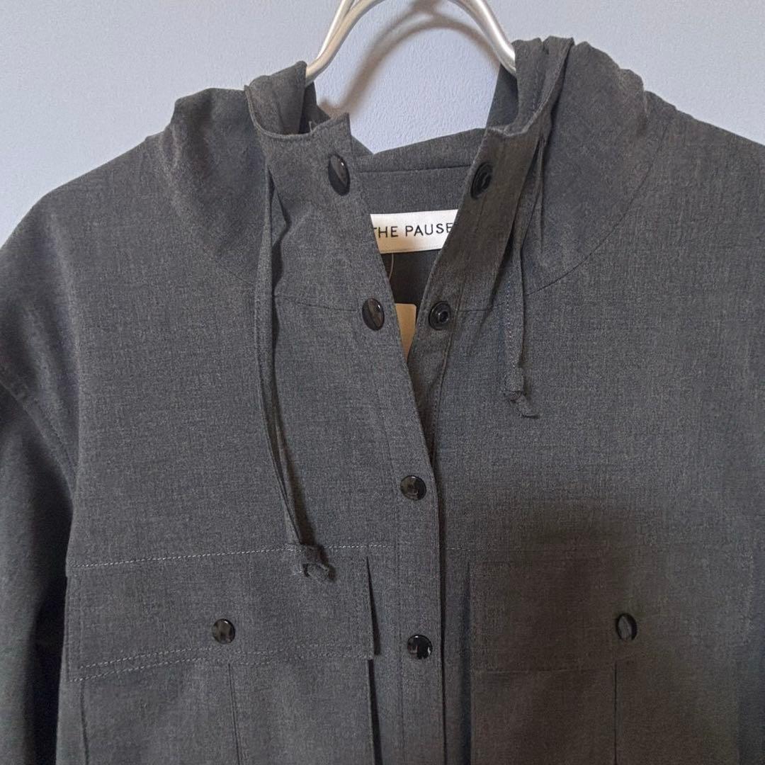 未使用ウィムガゼットTHE PAUSE フーディージャンプスーツグレー　FREE