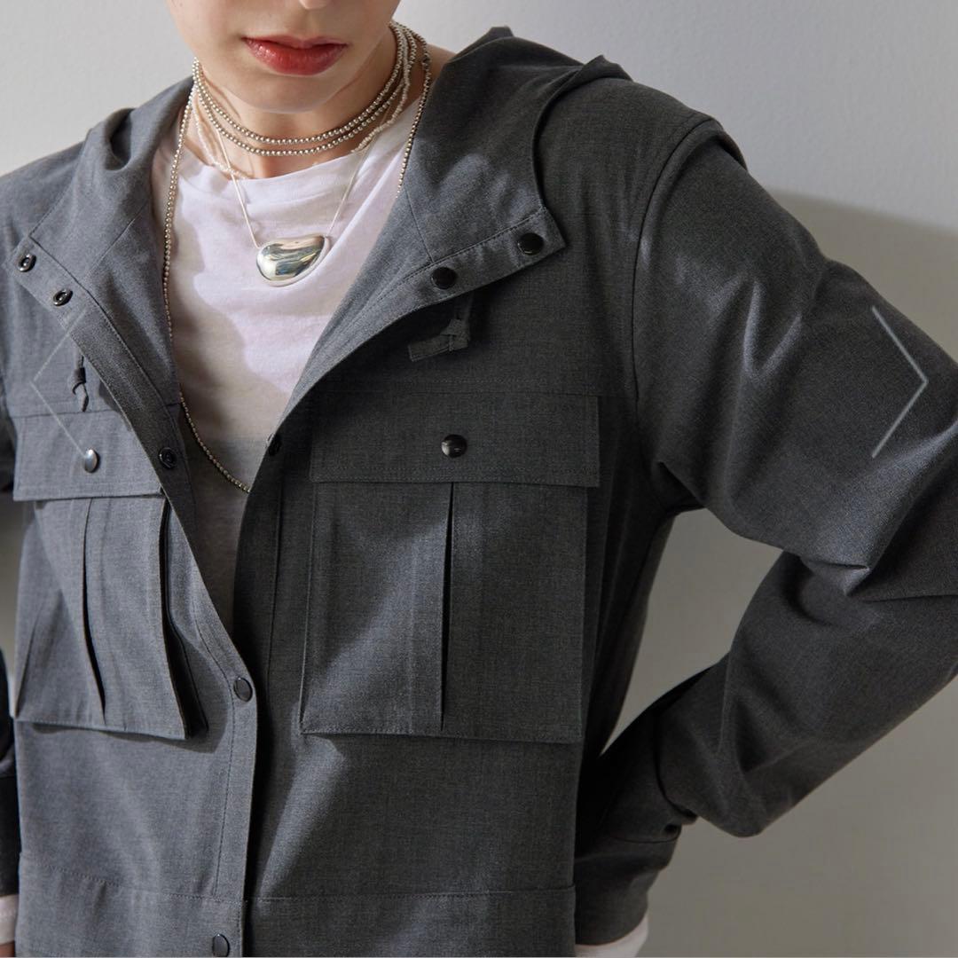 未使用ウィムガゼットTHE PAUSE フーディージャンプスーツグレー　FREE