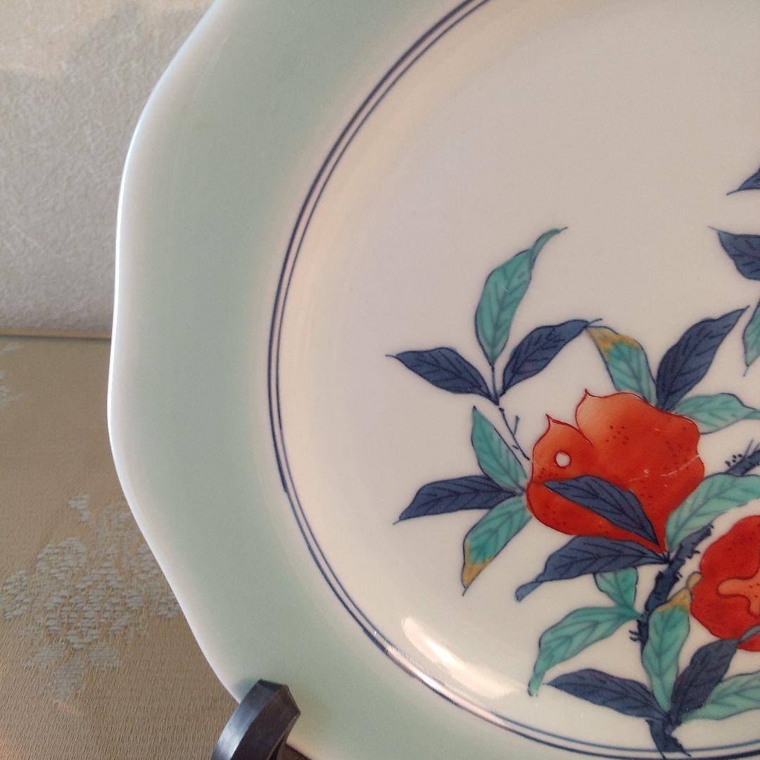 鍋島焼　青磁　大秀作　飾り皿