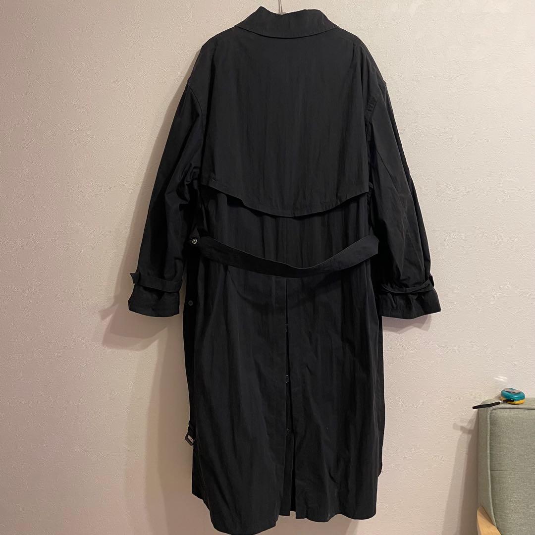 Christian Dior 黒のトレンチコート ウエストベルト付き