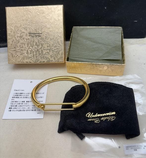 アンダーカバー カラビナバングル ブレスレット ゴールド