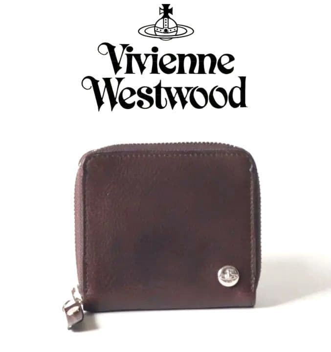 新品【ヴィヴィアンウエストウッド】ラウンドファスナー二つ折り財布 プレゼント最適