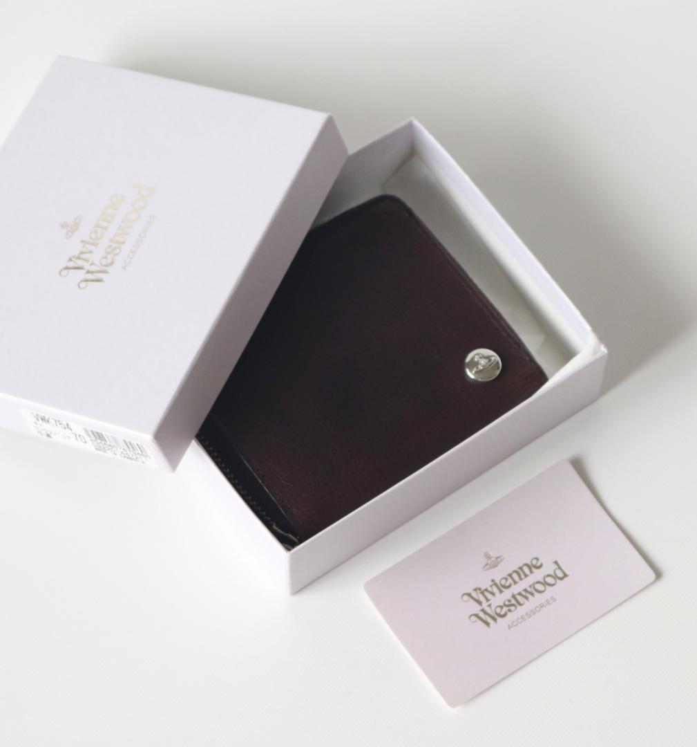 新品【ヴィヴィアンウエストウッド】ラウンドファスナー二つ折り財布 プレゼント最適