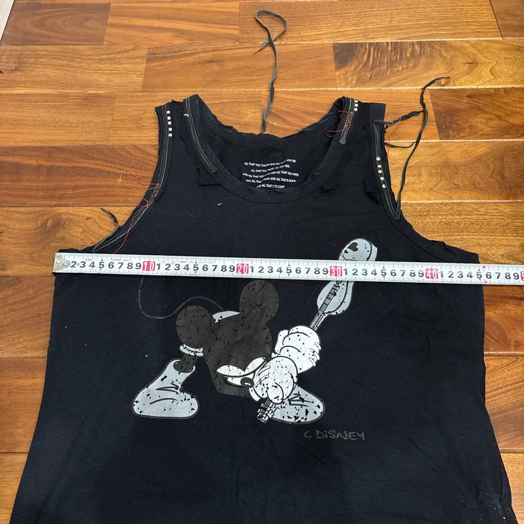 roen diseney mickey ロエン　ミッキー　ダメージタンクトップ