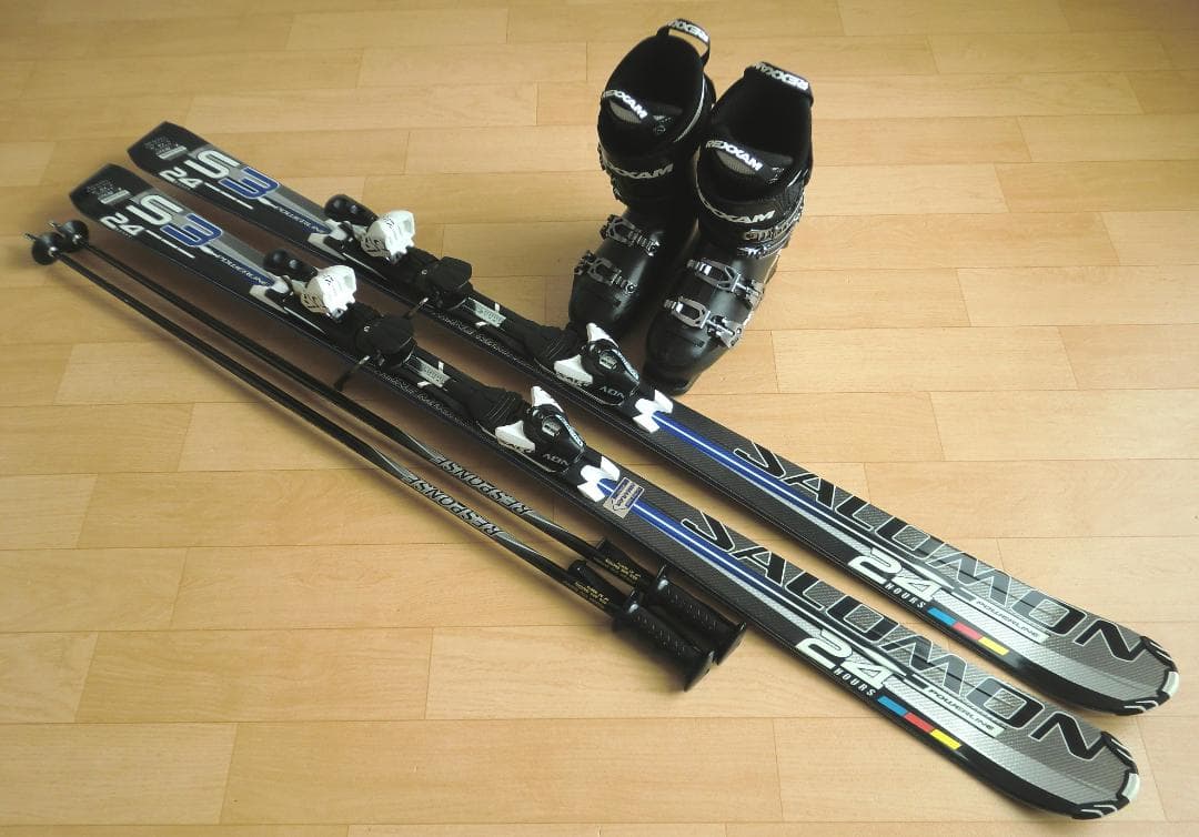 ■■1月限定■送料無料■サロモン■メンズスキーセット■板162靴27-27.5■