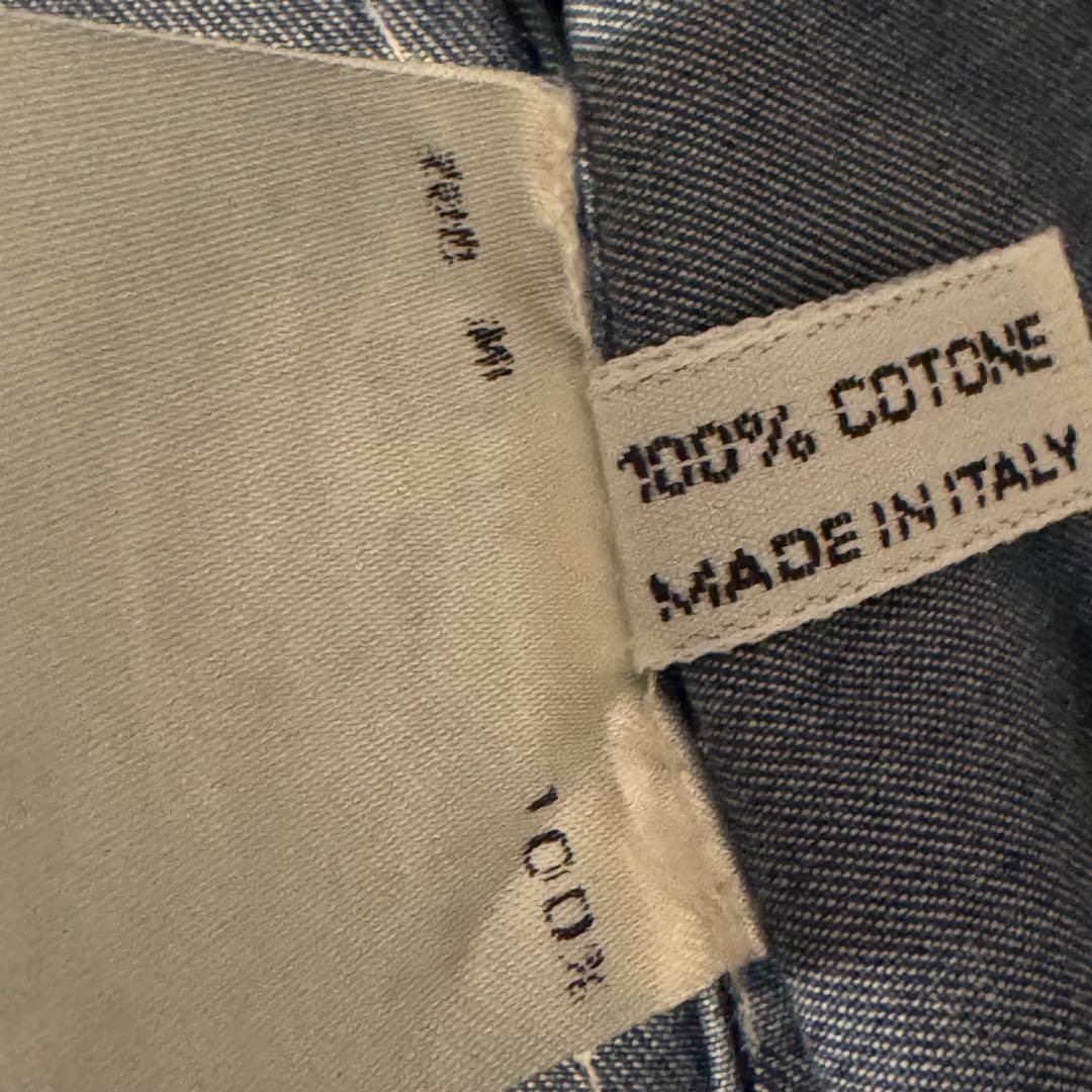 【美品】 LUIGI BORRELLI デニム ドレスシャツ サイズ17-43