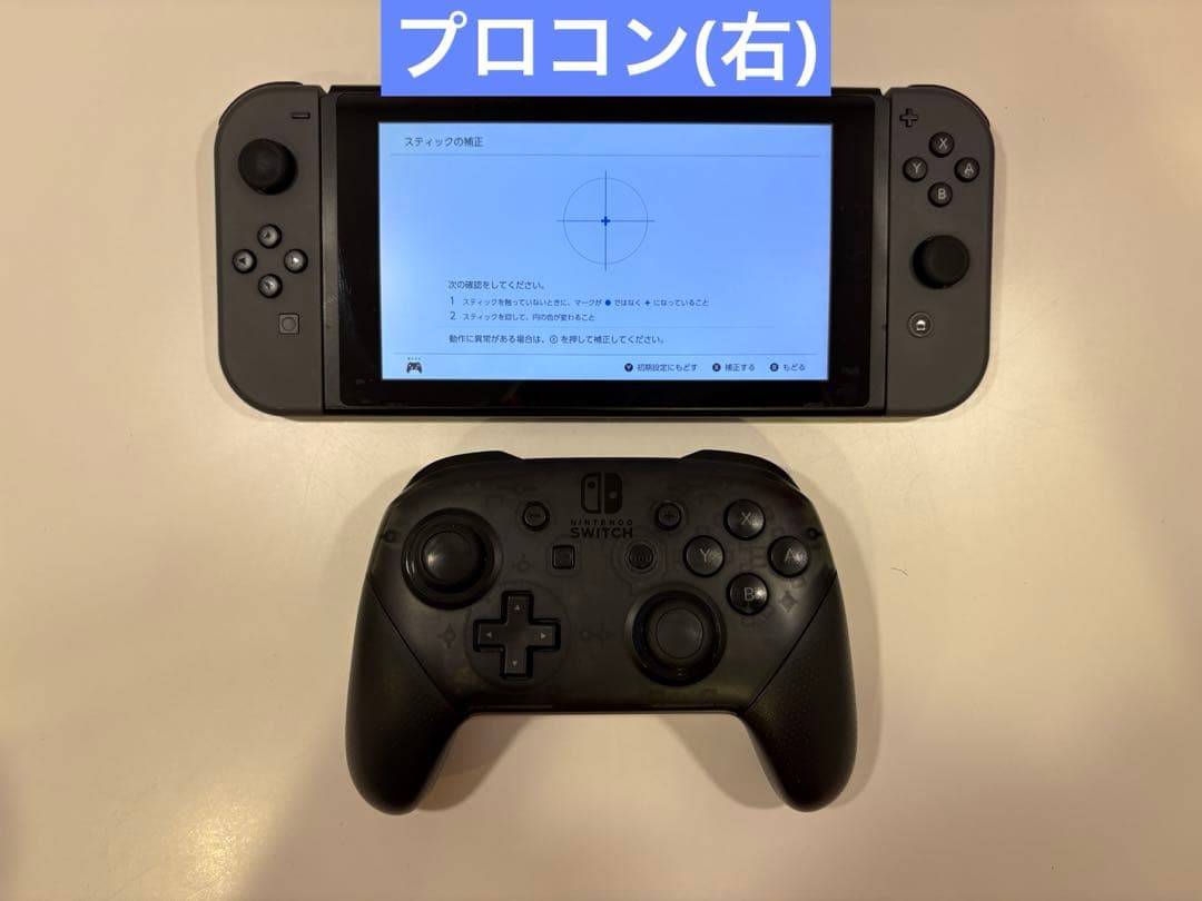 Nintendo Switch 本体 グレー プロコン付き