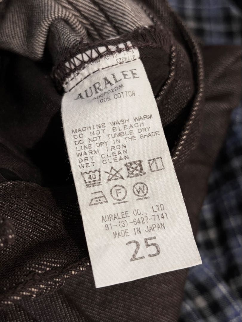 パンツ 25inch AURALEE HARD TWIST DENIM 5P PANTS