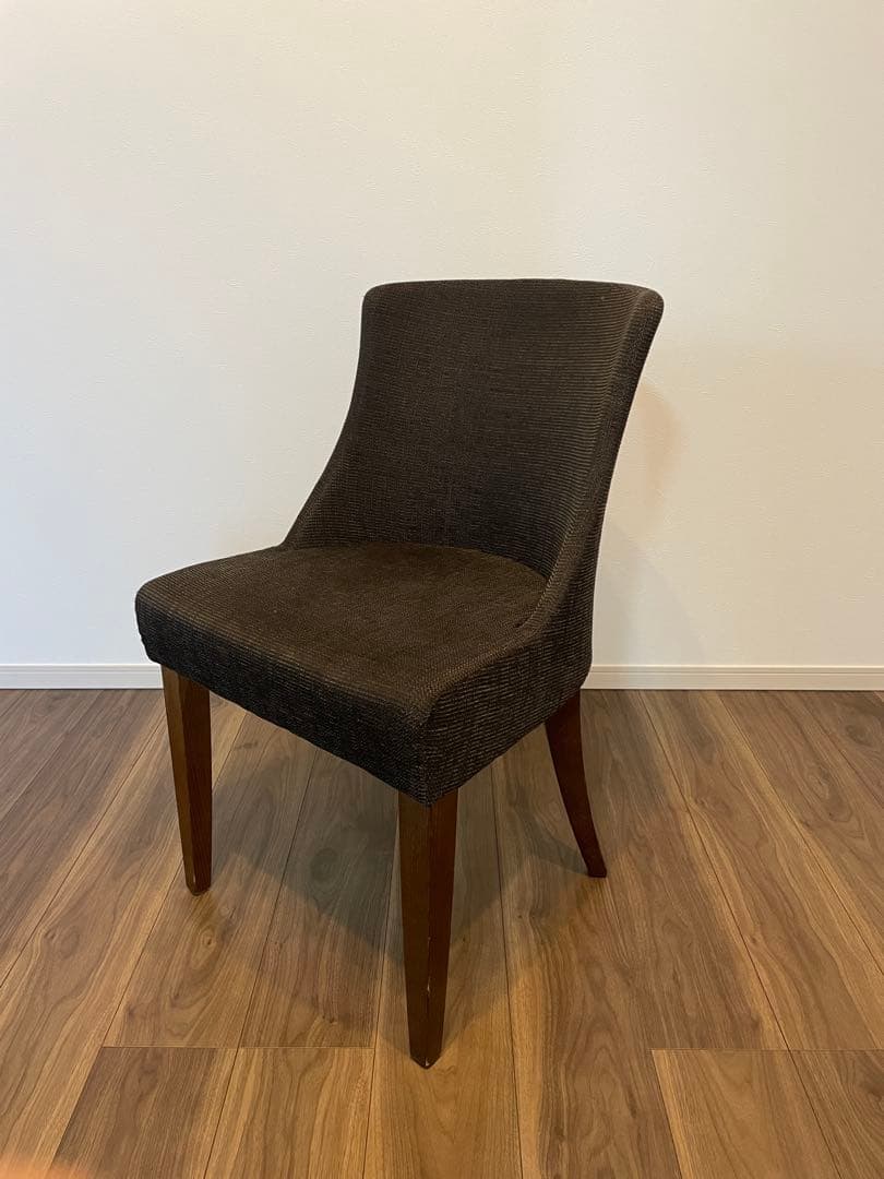 ダイニングチェア ダークグレー　布地