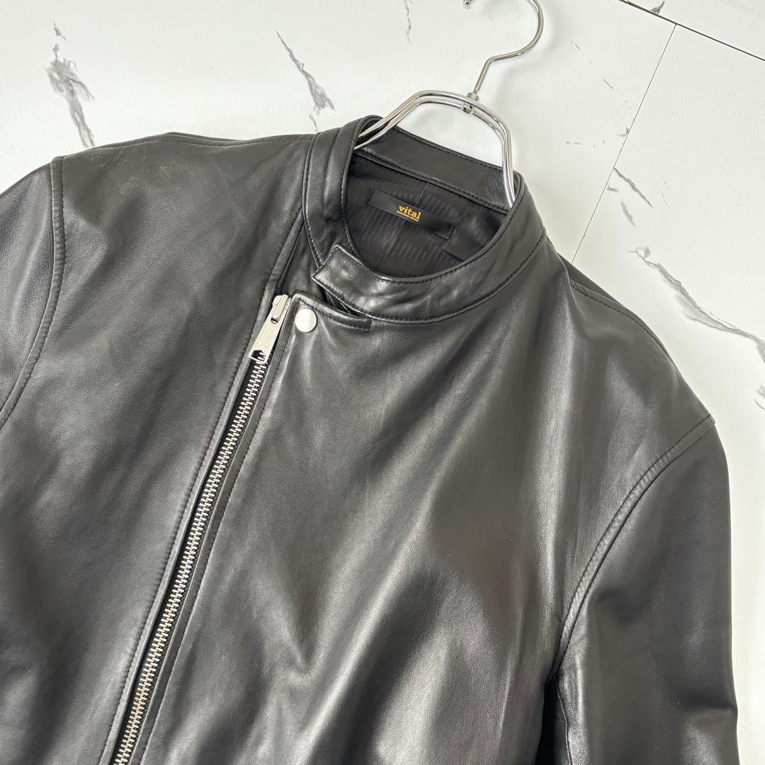 vital monsieur nicole✨極美品ラムレザーライダースジャケット