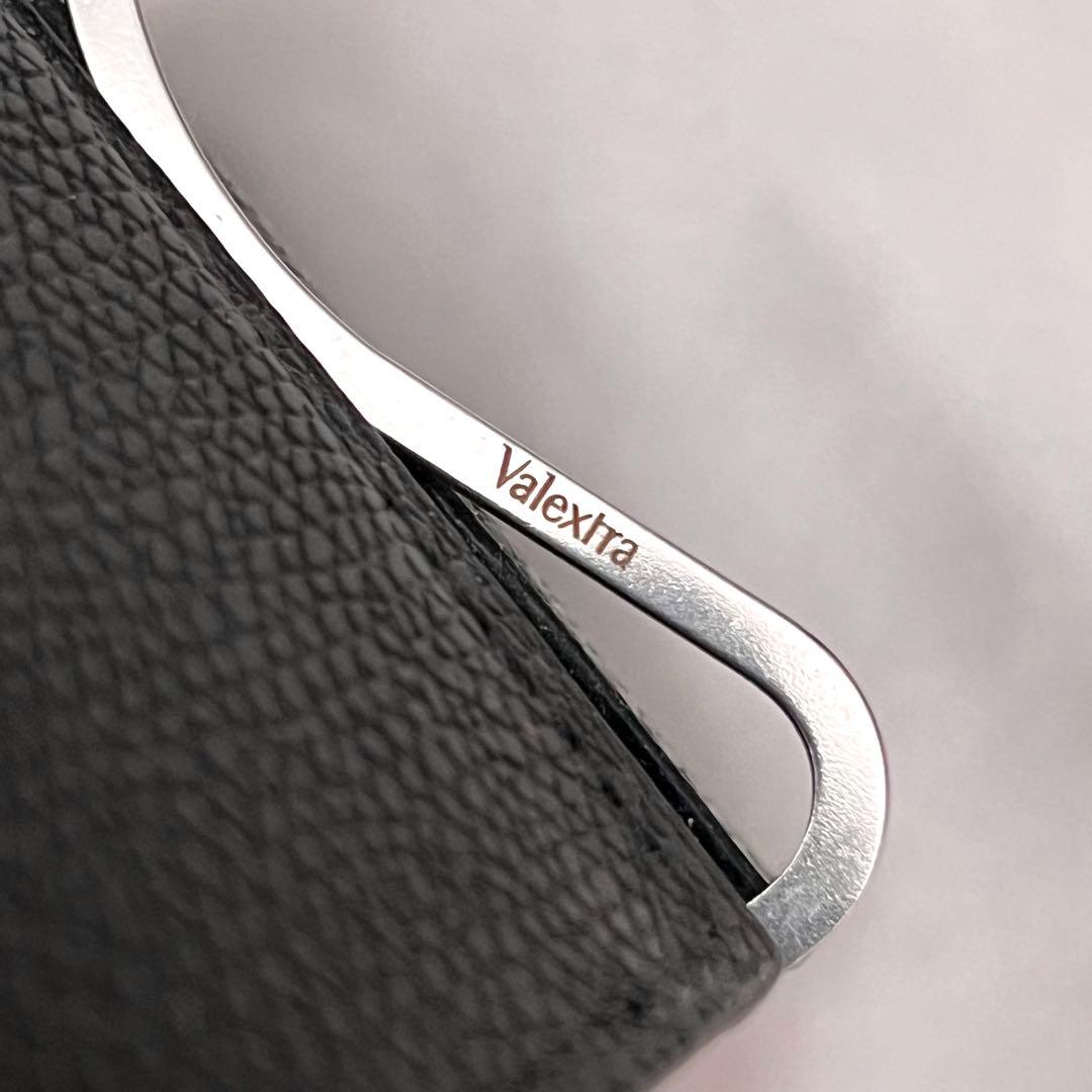 ✨箱・袋付き美品✨ヴァレクストラ　マネークリップ・カードケース　レザー　ブラック