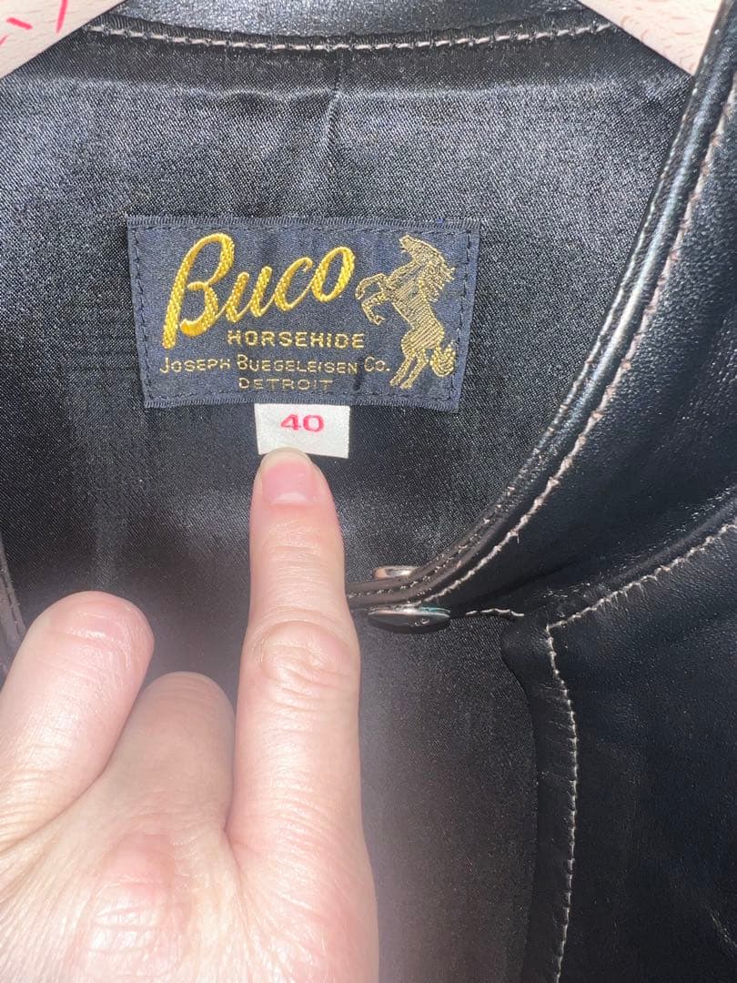 Buco ホースハイド シングルライダースジャケット 40
