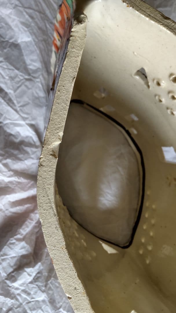 手作り工房 夕立窯 陶器 ランプシェード 未使用 うさぎ 手描き オブジェ