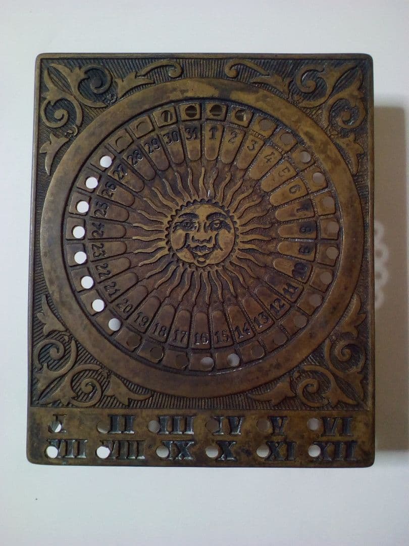 アンティーク イタリア製 万年カレンダー