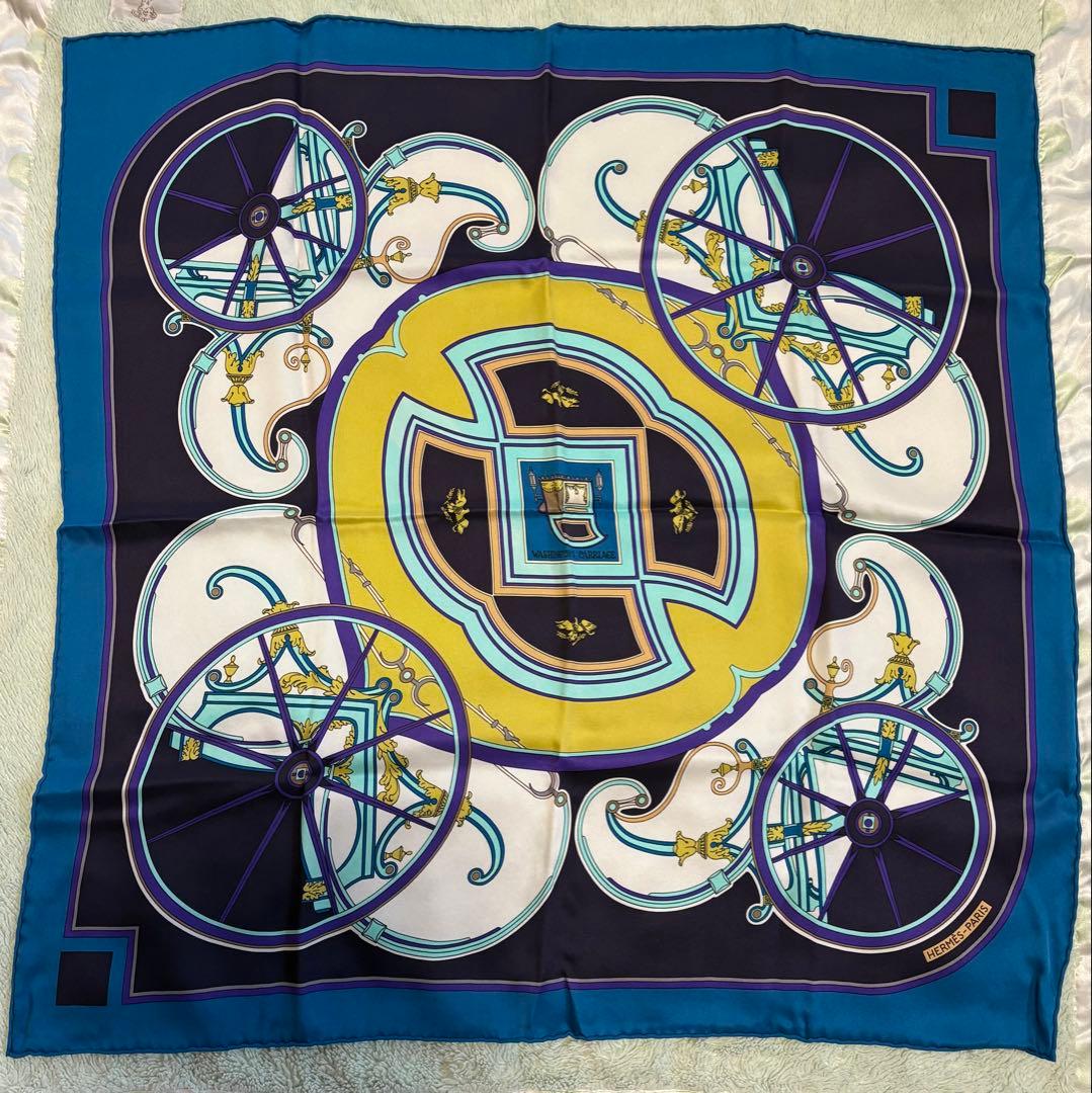 エルメス HERMES スカーフ カレ70 ジョージワシントンの馬車　未使用