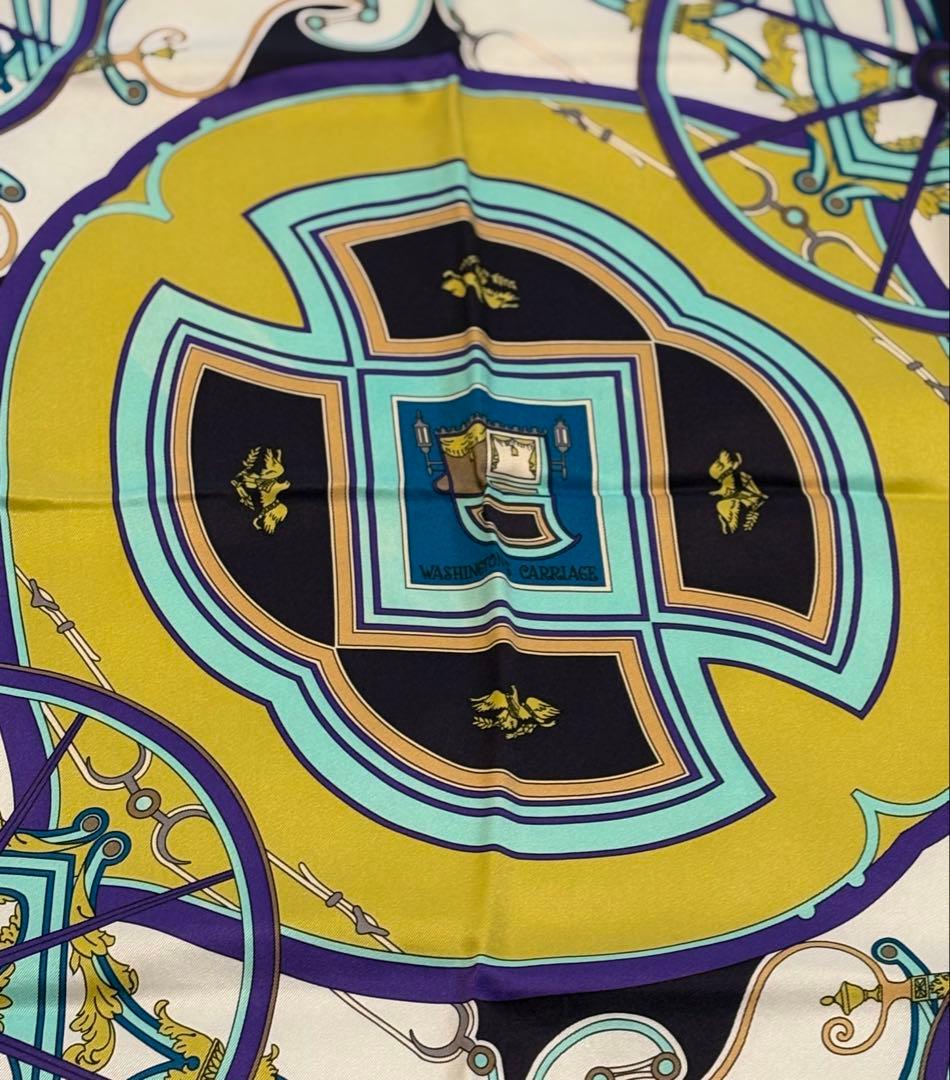 エルメス HERMES スカーフ カレ70 ジョージワシントンの馬車　未使用