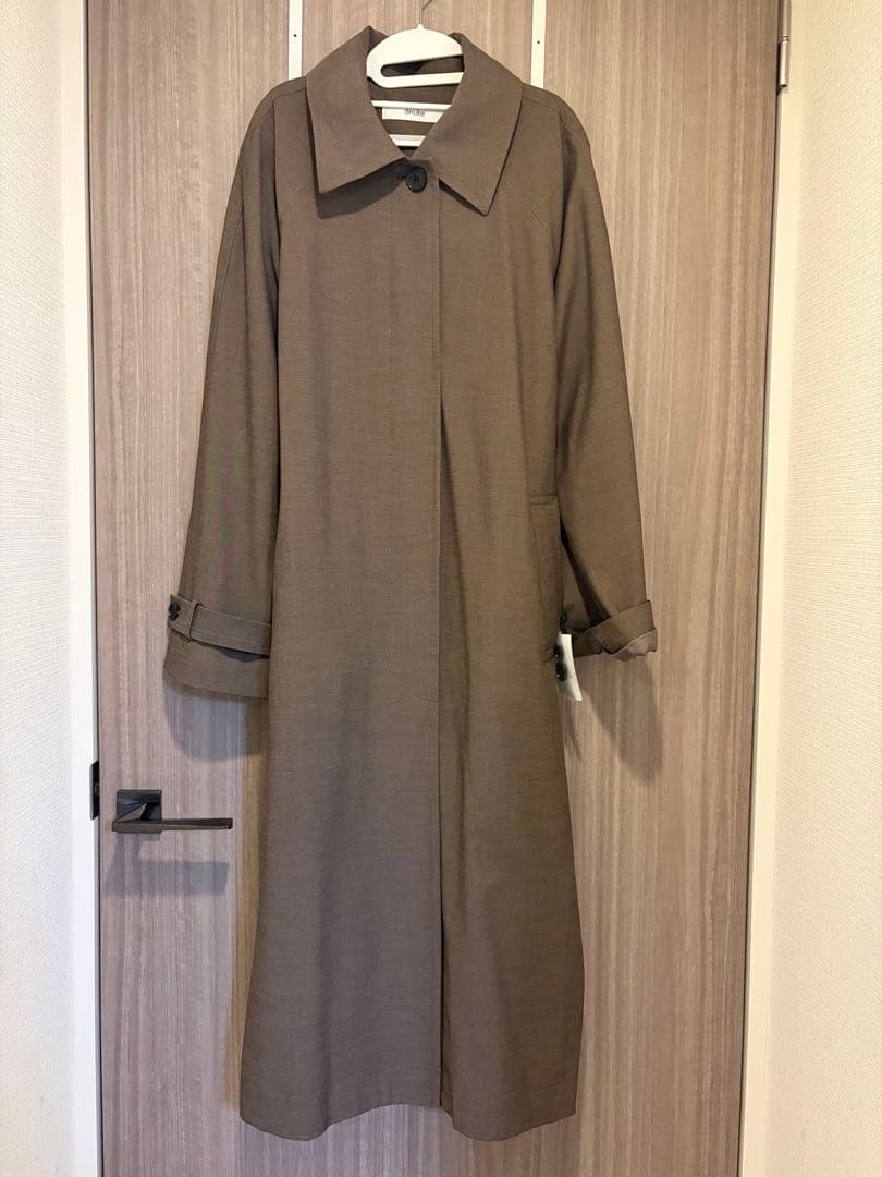 anuke アンヌークSoutiencollar Raglan Coat