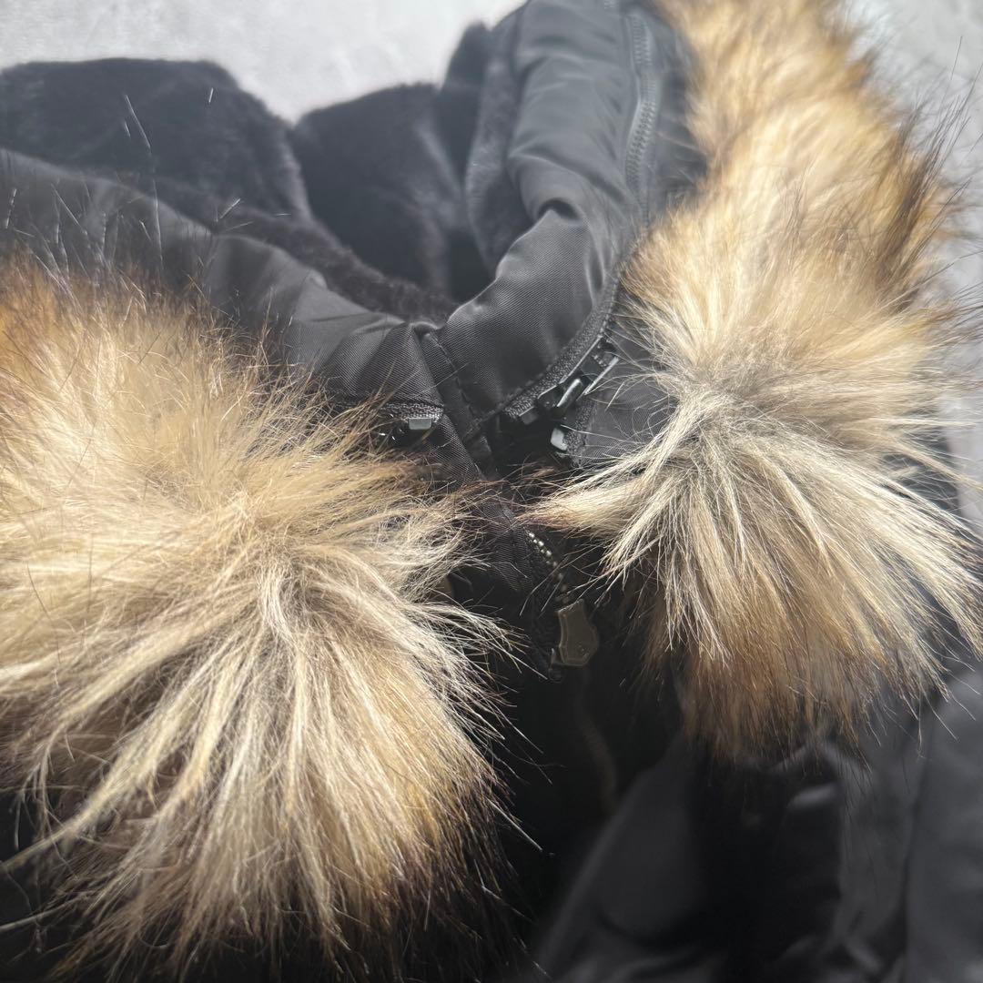 ALPHA INDUSTRIES N2B フライトジャケット　ファー　短丈　黒