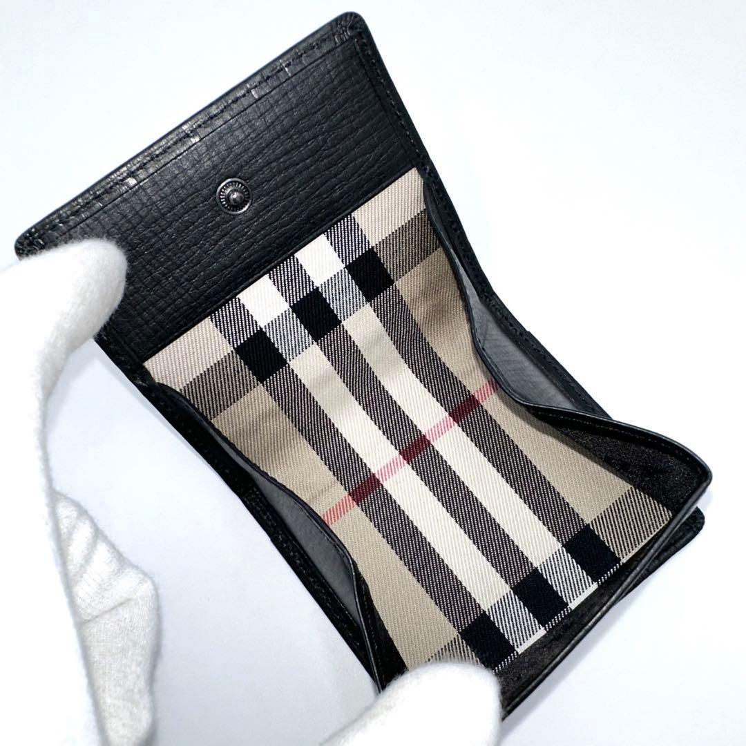 BURBERRY バーバリー ケース チェック柄 ブラック 外箱付き