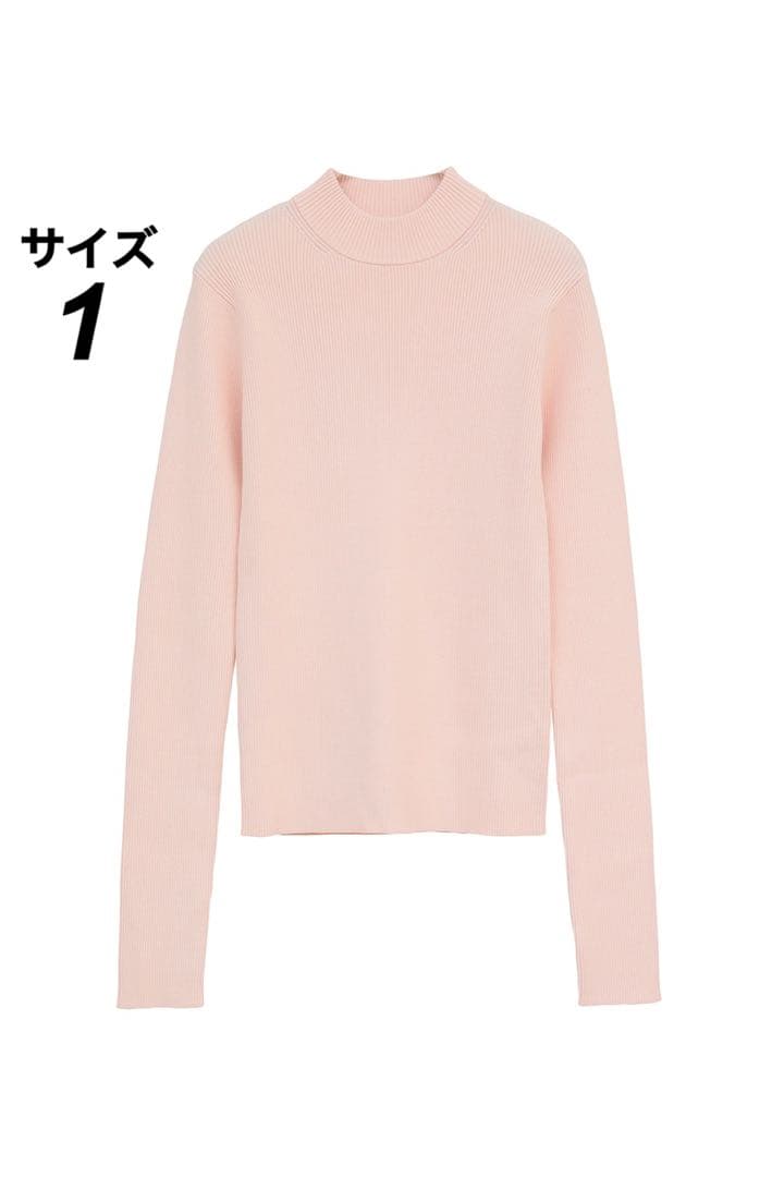 H/N RIB KNIT TOPS ピンク サイズ1