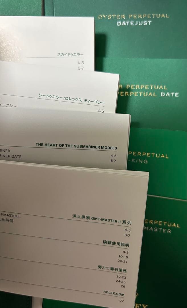 ロレックス純正デイトナ・デイトジャストMサイズ BOX 2箱 付属品 計32点