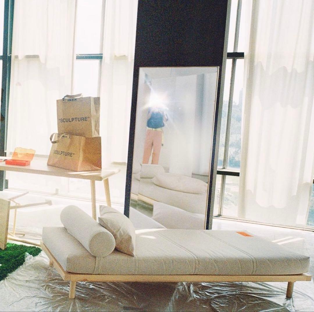 IKEA×Virgil ベッドカバー　クッション セット　off white