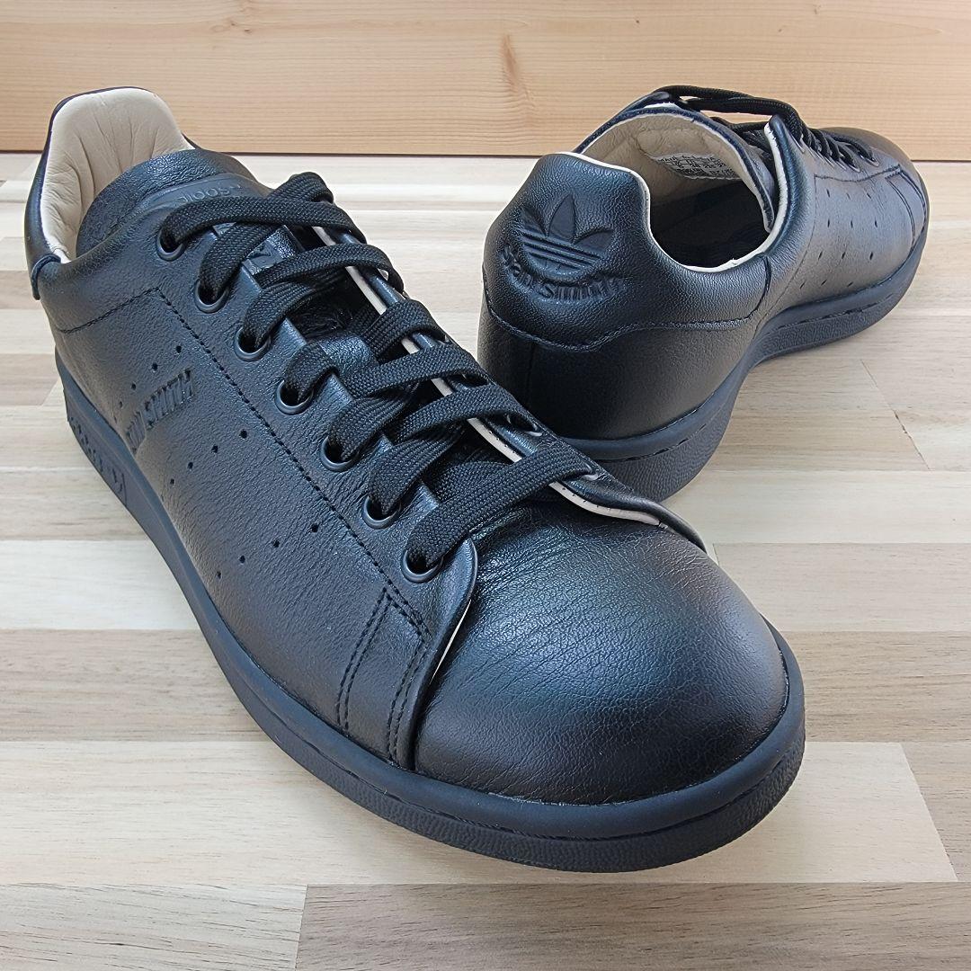 アディダス スタンスミス ラックス 本革 ブラック 黒 23.5センチ