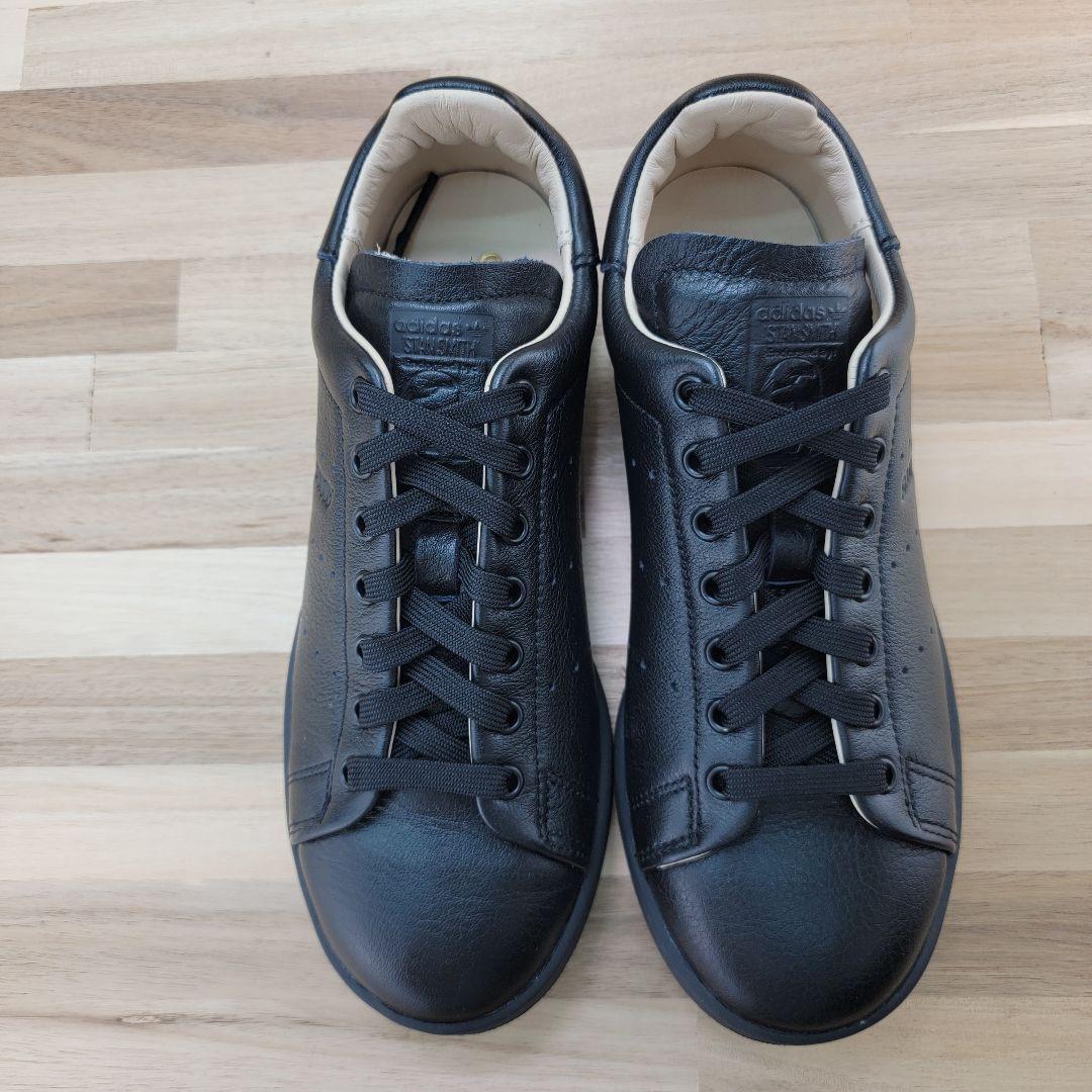 アディダス スタンスミス ラックス 本革 ブラック 黒 23.5センチ