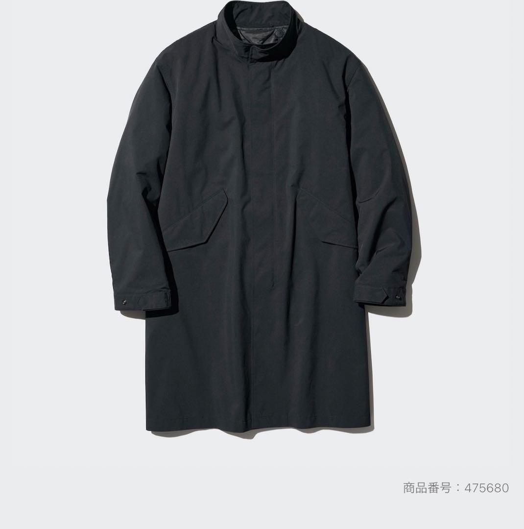 【新品】ユニクロ ウィンドプルーフ2WAYコート Lサイズ ブラック