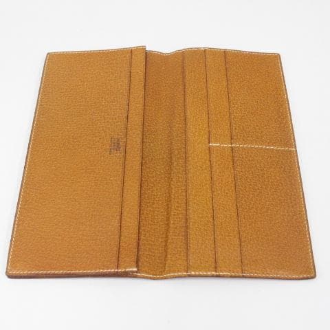 ◇HERMES 長財布 長札入れ 小銭入れ無し ブラウン