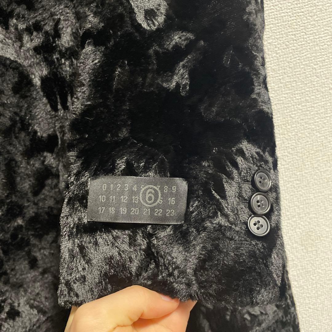 MM6 メゾンマルジェラ ファー ジャガード コート